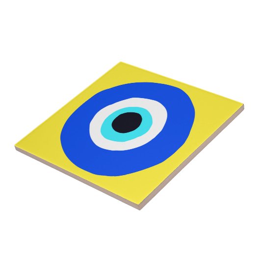 Evil Eye Protector Lucky Lucky Griechisches Symbol Fliese (Seite)