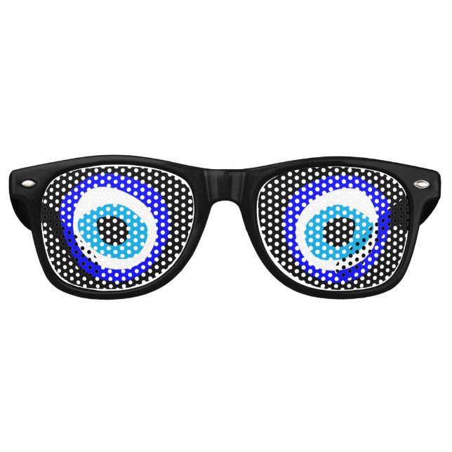 Evil Eye retro Shades Amulet / Fun Party Sonnenbri Partybrille (Vorderseite)