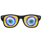 Evil Eye retro Shades Amulet / Fun Party Sonnenbri Partybrille (Vorderseite)