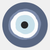 Evil Eye Runder Aufkleber (Vorderseite)