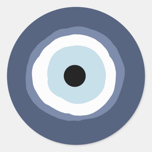 Evil Eye Runder Aufkleber (Vorderseite)