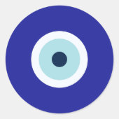 Evil Eye Runder Aufkleber (Vorderseite)