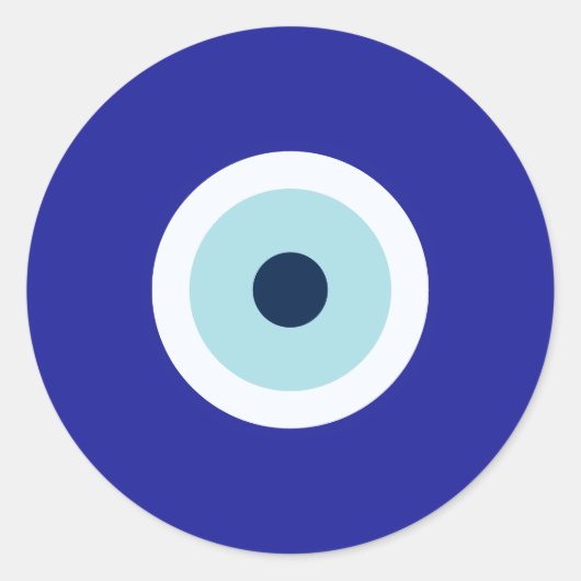 Evil Eye Runder Aufkleber (Vorderseite)