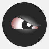 Evil Eye Runder Aufkleber (Vorderseite)