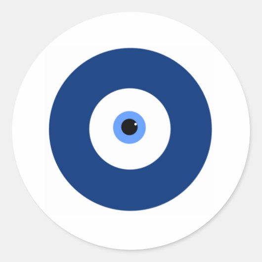 Evil Eye Runder Aufkleber (Vorderseite)