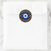 Evil Eye Runder Aufkleber (Tasche)