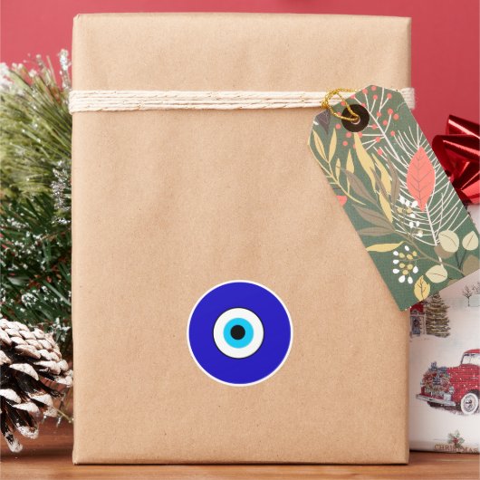 Evil Eye Runder Aufkleber (Feiertag)
