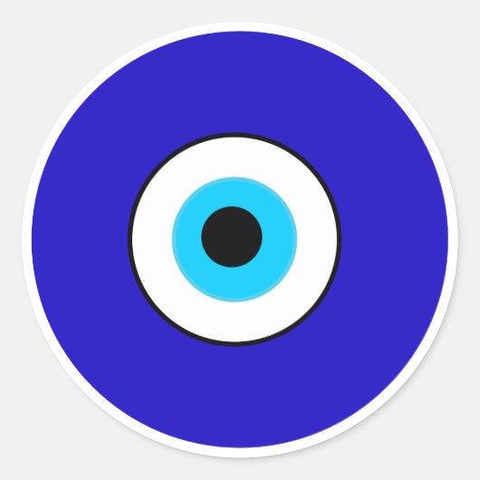 Evil Eye Runder Aufkleber (Vorderseite)