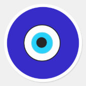 Evil Eye Runder Aufkleber (Vorderseite)