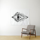 Evil Eye Spiritual & Esoteric No.1 Wandteppich (Beispiel (Horizontal))