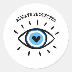 Evil Eye spirituelle ästhetische Esoteric Mystical Runder Aufkleber