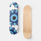 Evil Eye Sunflower Pattern #1 #wall #art Skateboard (Vorderseite)