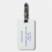 Evil Eye Symbol Gepäckanhänger (Rückseite vertikal)
