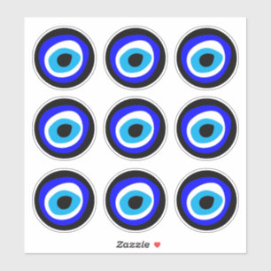 Evil Eye Talisman & Arabic amulet / Greek charme B Aufkleber