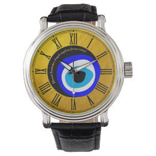 Evil Eye Talisman & Arabic Amulet /Griechisch gese Armbanduhr