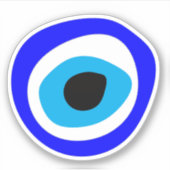 Evil Eye Talisman & Arabic amulet / Griechischer C Aufkleber (Vorderseite)