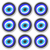 Evil Eye Talisman & Arabic amulet / Griechischer C Aufkleber (Vorderseite)
