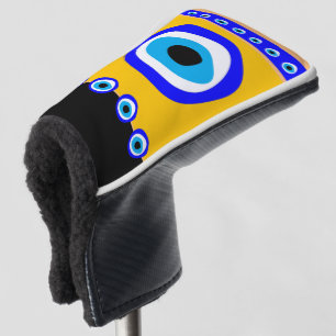 Evil Eye Talisman & Arabic Amulet / Türkisch, Gri Golf Headcover