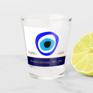 Evil Eye Talisman & Arabic Amulet /Türkisch, Grie Schnapsglas