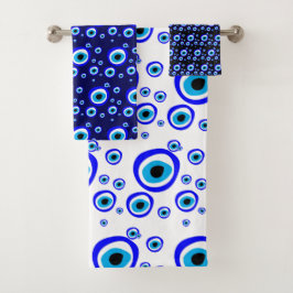 Evil Eye Talisman & Arabic Amulet /Türkisch, Griec Badhandtuch Set