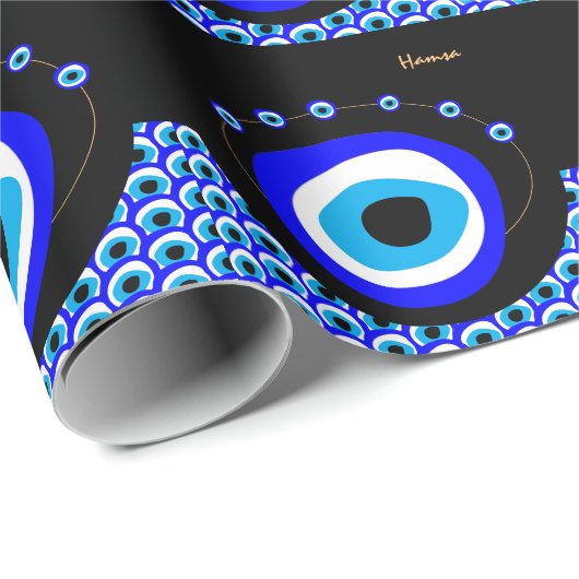 Evil Eye Talisman & Arabic Amulet /Türkisch, Griec Geschenkpapier (Rolleneckpunkt)