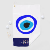 Evil Eye Talisman & Arabic Amulet /Türkisch, Griec Golfhandtuch (Insitu)