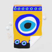 Evil Eye Talisman & Arabic Amulet /Türkisch, Griec Golfhandtuch (Insitu)