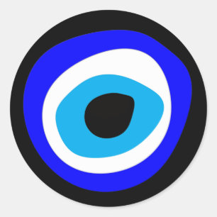 Evil Eye Talisman & Arabic Amulet /Türkisch, Griec Runder Aufkleber