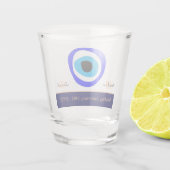 Evil Eye Talisman & Arabic Amulet /Türkisch, Griec Schnapsglas (Rückseite)