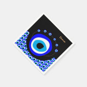 Evil Eye Talisman & Arabic Amulet /Türkisch, Griec Serviette (Ecke)