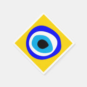 Evil Eye Talisman & Arabic Amulet /Türkisch, Griec Serviette (Ecke)