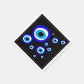 Evil Eye Talisman & Arabisch Amulett Griechisch /  Serviette (Ecke)