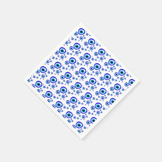 Evil Eye Talisman & Arabisch Amulett Griechisch /  Serviette (Ecke)