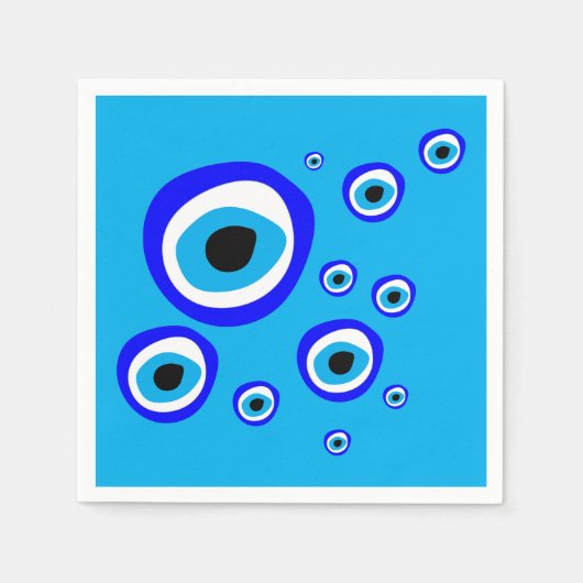 Evil Eye Talisman & Arabisch Amulett Griechisch /  Serviette (Vorderseite)