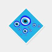 Evil Eye Talisman & Arabisch Amulett Griechisch / Serviette (Ecke)