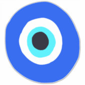 Evil Eye Talisman Lucky Charm Aufkleber (Vorderseite)
