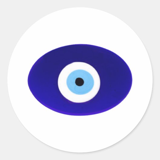 Evil Eye Talisman Runder Aufkleber (Vorderseite)