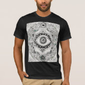 Evil Eye Tattoo Art T-Shirt - Bold Black, Blue & G (Vorderseite)