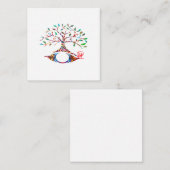 Evil Eye Tree of Life Graffiti Art Cards Begleitkarte (Vorne/Hinten)