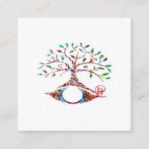 Evil Eye Tree of Life Graffiti Art Cards Begleitkarte