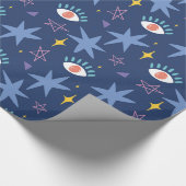 Evil Eye Türkisch Eye Gothic Wrapping Paper Geschenkpapier (Ecke)