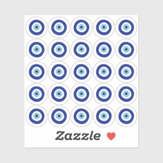 Evil Eye Viel Glück Spirituelle Protection Planner Aufkleber (Blatt)