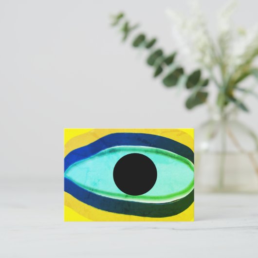 Evil Eye Visitenkarte (Stehend Vorderseite)