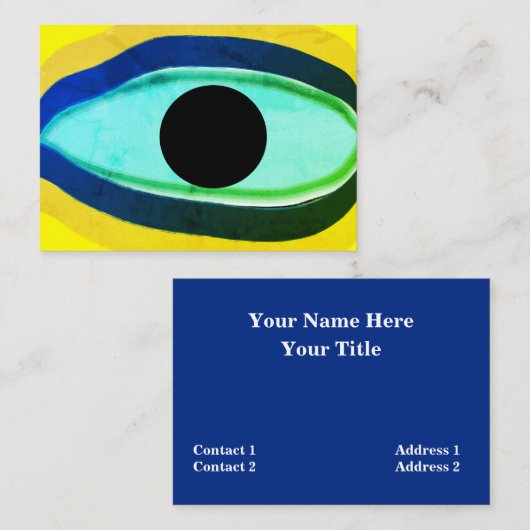 Evil Eye Visitenkarte (Vorne/Hinten)