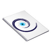 Evil EyeEvil Eye Artistic Blau Griechisch Notizblock (Rechte Seite)