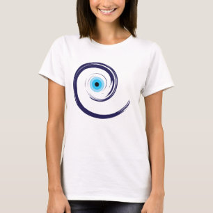 Evil EyeEvil Eye Artistic Blau Griechisch T-Shirt