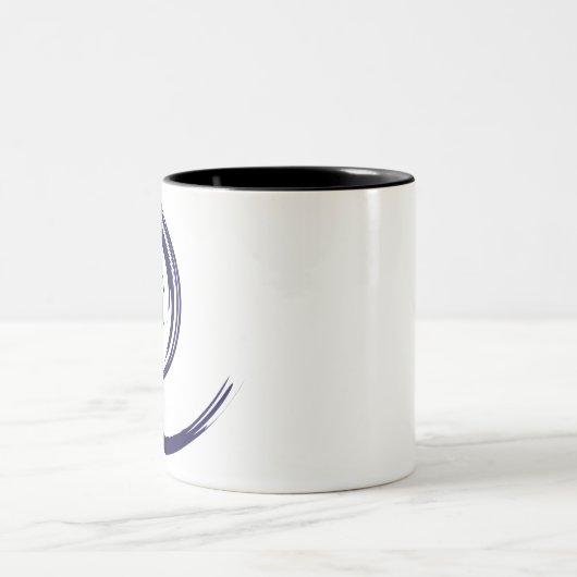 Evil EyeEvil Eye Artistic Blue Greek Zweifarbige Tasse (Mittel)