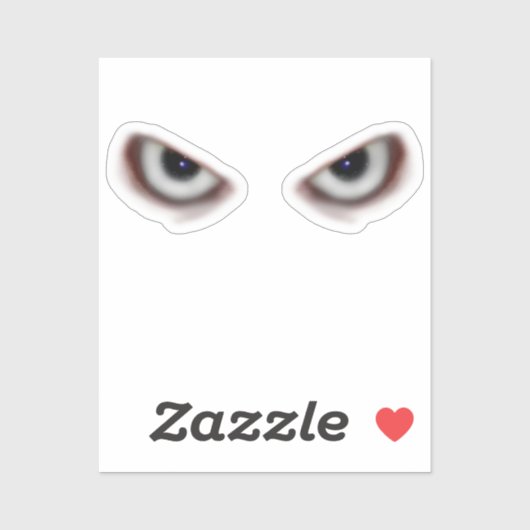 Evil Eyes Halloween Aufkleber (Blatt)