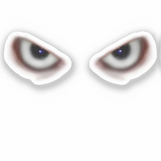 Evil Eyes Halloween Aufkleber (Vorderseite)