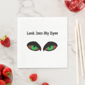 Evil Eyes Halloween Blick in meine Augen Serviette (Beispiel)